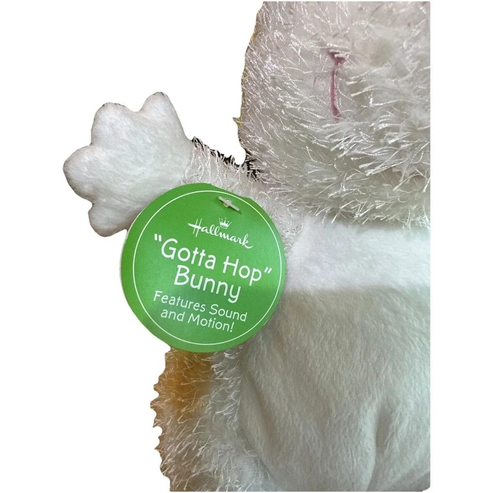 Hallmark Bunny Rabbit Animated Sings Got to Hop Claps Ears Plush Dances‎ Easter